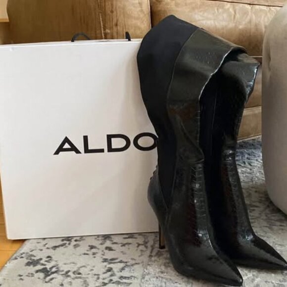 Aldo Shoes - Black Aldo Boots, Size 5